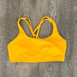 Bright Orange Lululemon Energy Bra